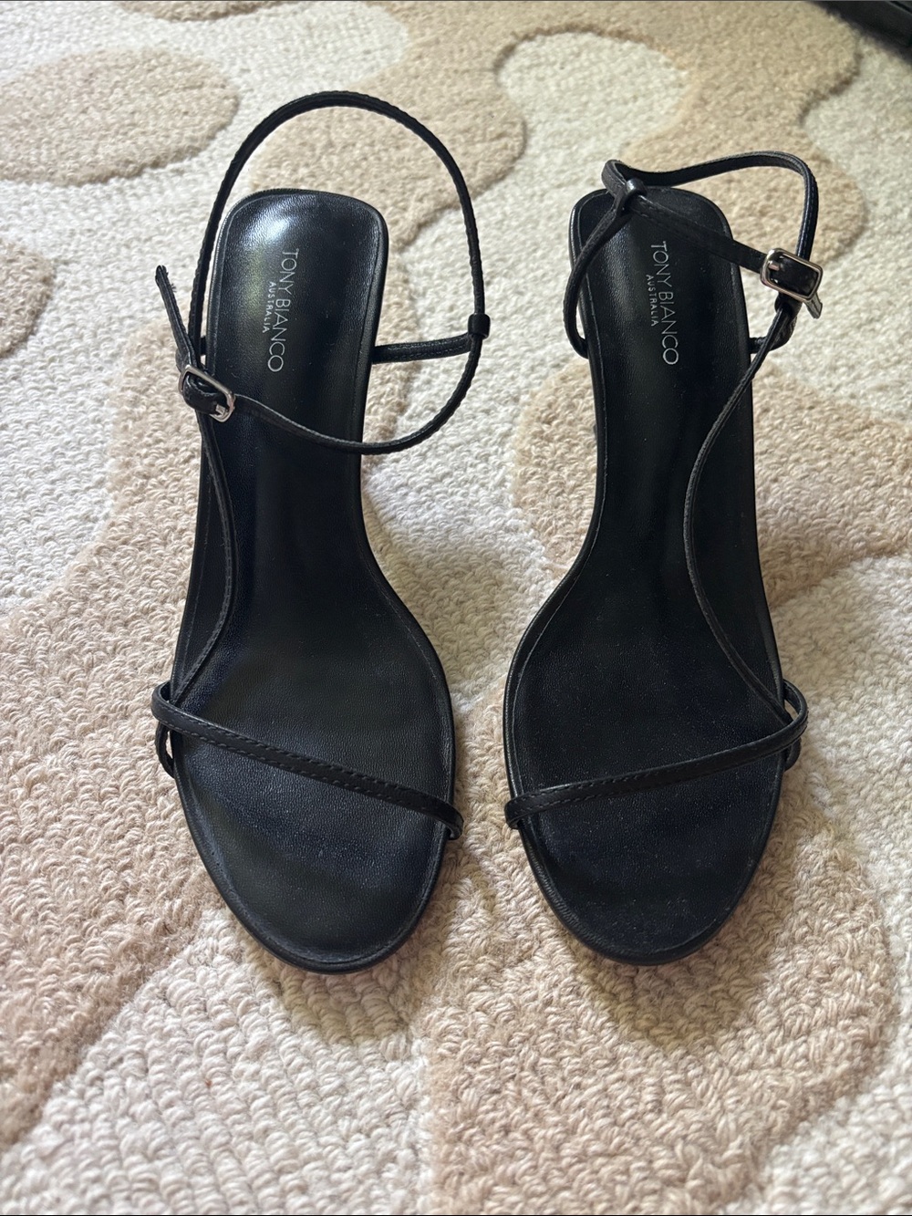 Tony Bianco Caprice Black Kid Heels
